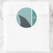 onze haaienkringen redden ronde sticker (Tas)