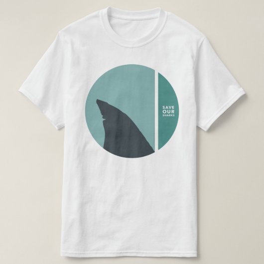 onze haaienkringen redden t-shirt (Design voorkant)
