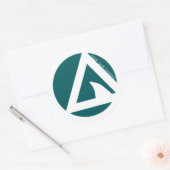 onze haaienstelen redden ronde sticker (Envelop)