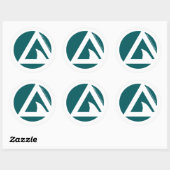 onze haaienstelen redden ronde sticker (Vel)