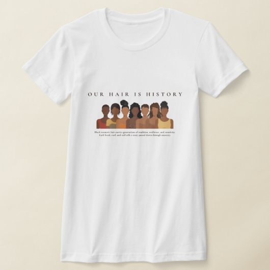 Onze haarhistorie Blac' haarwaarderings T-shirt (Laagn)
