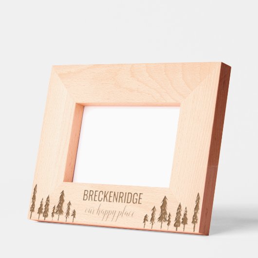 Onze Happy Place aangepaste vakantie Gegraveerde Lijstjes (Links)