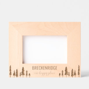 Onze Happy Place aangepaste vakantie Gegraveerde Lijstjes