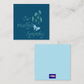 Onze hartelijke deelneming notitiekaartje (Voorkant / Achterkant)