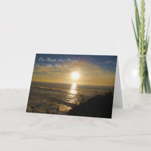 Onze Harten en Gebeden zijn met u Kaart