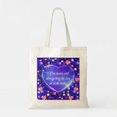 Onze harten houden de liefde canvas tas (Achterkant)
