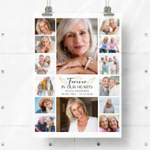 Onze Harten in Eeuwig Geheugen Multi Foto Collage