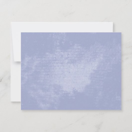 Onze harten rustieke blauwe bruiloft dank u bedankkaart (Achterkant)