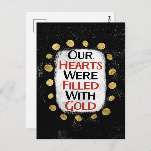 Onze harten waren van goud Briefkaart (Voorkant / Achterkant)