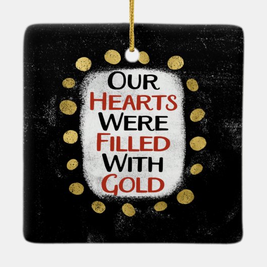 Onze harten waren van goud Ornament (Achterkant)