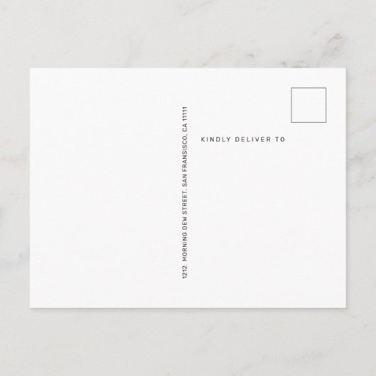 Onze harten zijn Full Modern 1 Foto Baby Geboorte Aankondigingskaart (Achterkant)