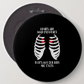 Onze harten zijn wilde creaties ronde button 6,0 cm (Voorkant /achterkant)