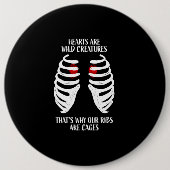 Onze harten zijn wilde creaties ronde button 6,0 cm (Voorkant)