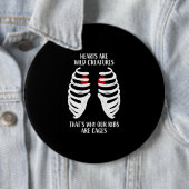 Onze harten zijn wilde creaties ronde button 6,0 cm (In situ)