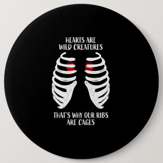 Onze harten zijn wilde creaties ronde button 6,0 cm