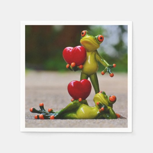 Onze hartenpapier Napkin Servet (Voorkant)