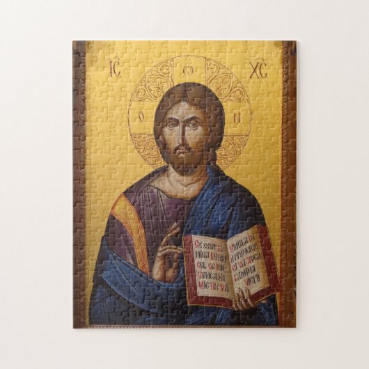 Onze Heer en Redder Jezus Christus Icoon Legpuzzel (Verticaal)