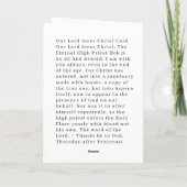 Onze Heer Jezus Christus Kaart (Achterkant)