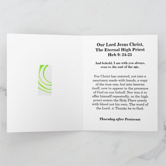 Onze Heer Jezus Christus Kaart (Binnen)