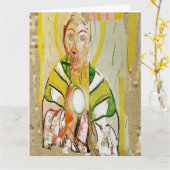 Onze Heer Jezus Christus Kaart (Gele Bloem)