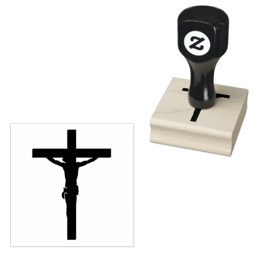Onze Heer Jezus Christus op kruis/kruisbeeld Rubberstempel (Gestempeld)