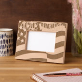 Onze held Amerikaanse vlag Gegraveerde Lijstjes (Links)