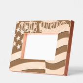 Onze held Amerikaanse vlag Gegraveerde Lijstjes (Links)