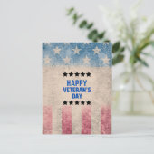 Onze Helden Eren Gelukkige Veteranendag Briefkaart (Staand voorkant)