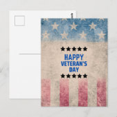 Onze Helden Eren Gelukkige Veteranendag Briefkaart (Voorkant / Achterkant)