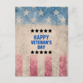 Onze Helden Eren Gelukkige Veteranendag Briefkaart (Voorkant)