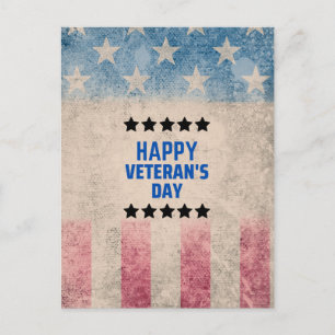 Onze Helden Eren Gelukkige Veteranendag Briefkaart