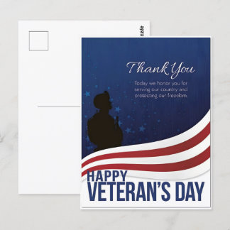Onze Helden Eren op Veterans Day 2025 Briefkaart