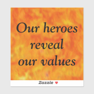 Onze helden sticker
