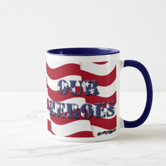 Onze helden - voeg uw foto toe mok (Rechts)