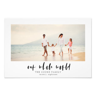 ONZE HELE WERELD FOTO AFDRUK