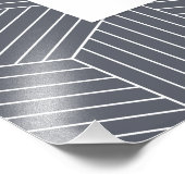 Onze hele wereld instant foto geometrisch afdruk (Hoek)