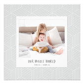 Onze hele wereld instant foto geometrisch foto afdruk (Voorkant)