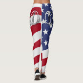 Onze helo met de Amerikaanse vlag Leggings (Achterkant)