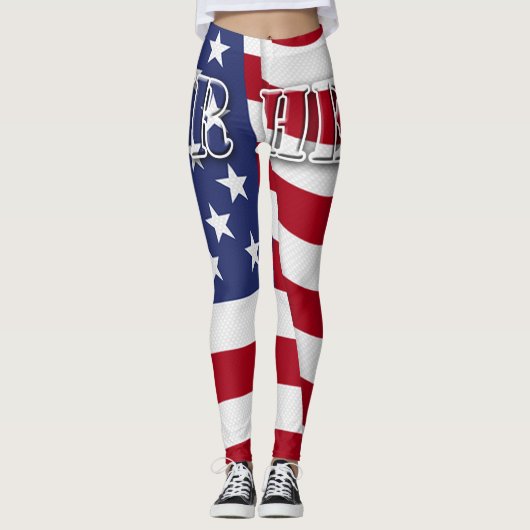 Onze helo met de Amerikaanse vlag Leggings (Voorkant)