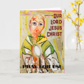 Onze Here Jezus Christus Kaart (Gele Bloem)