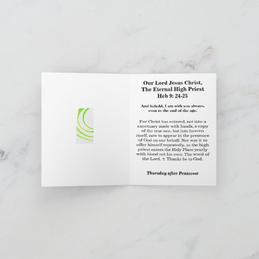 Onze Here Jezus Christus Kaart (Binnen)