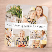 Onze herinneringen met oma Modern Foto Collage Vierkante Sticker