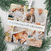 Onze herinneringen met opa Modern fotocollage Metalen Ornament