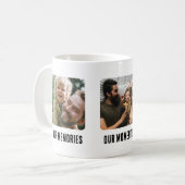 Onze herinneringen Onze momenten Onze vader Vaderd Koffiemok (Voorkant links)