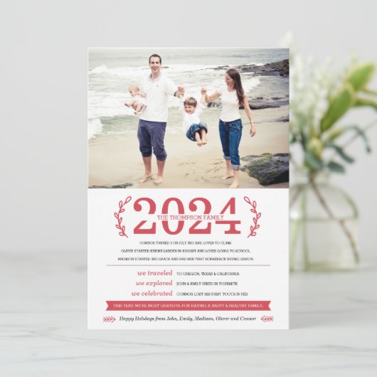 Onze Herinneringen Vakantie Fotokaart Kaart (Staand voorkant)