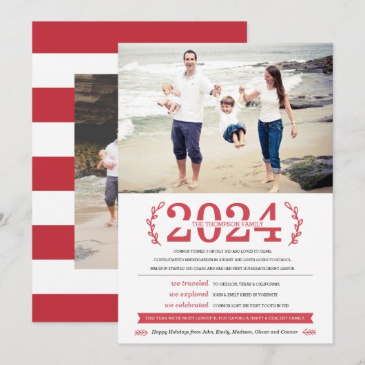 Onze Herinneringen Vakantie Fotokaart Kaart (Voorkant / Achterkant)