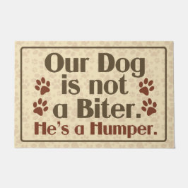 Onze hond is geen bittere Humor Deurmat