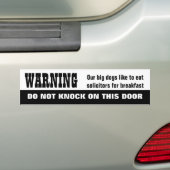 Onze honden EAT Solicitors Bumpersticker (Op auto)