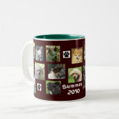 Onze Honden Zomer 2010 Tweekleurige Koffiemok (Voorkant links)