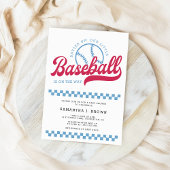 Onze honkbal op de weg Baseball Boy Baby shower Kaart